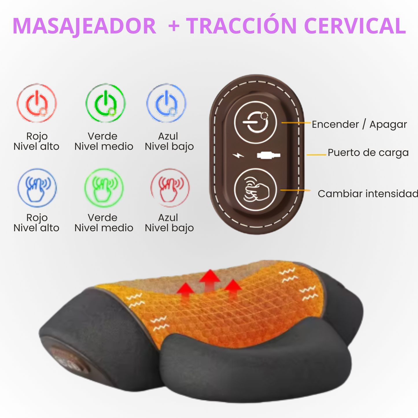 Masajeador cervical 3 en 1