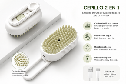 Cepillo Recargable Eliminador de Pelo